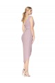 Best High Low One Shoulder Ruffles V-Neck Chiffon Wrap Prom Dress