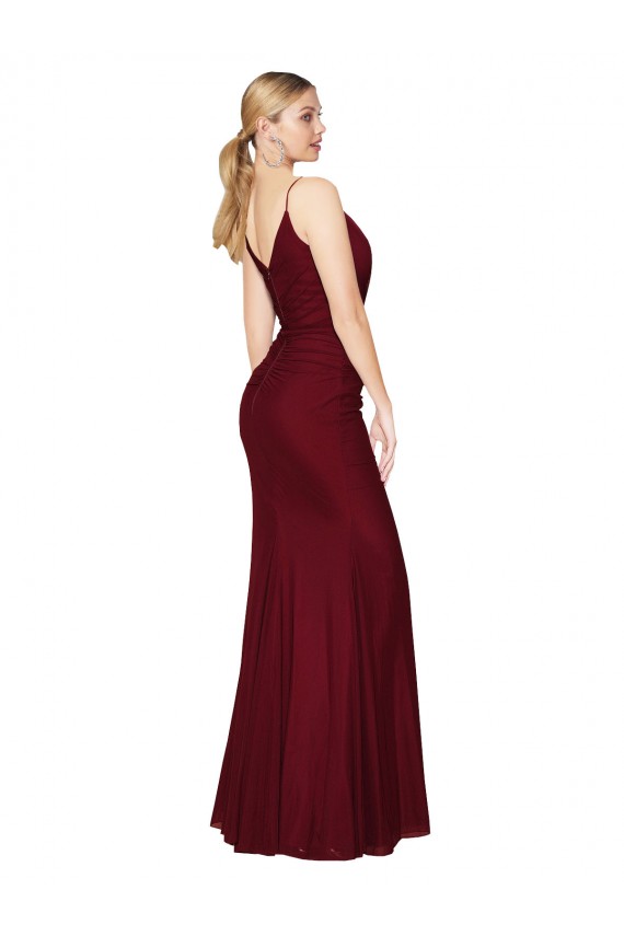 Best Floor Length High Neck Chiffon Prom Dress with Side Slit