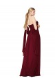 Best Draped Strapless Long A-Line Chiffon Prom Dress