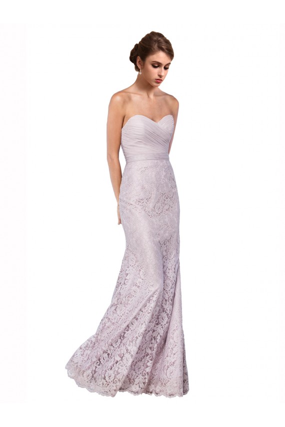 Best Floor Length Fitted Sweetheart Lace Prom Dress