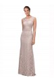 Best Long Sleeveless All Lace Prom Dress with Scoop Neckline