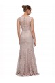 Best Long Sleeveless All Lace Prom Dress with Scoop Neckline