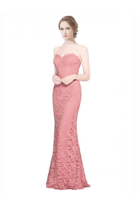 Best Fitted Sweetheart Mermaid Lace Prom Dress