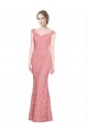 Best Sweetheart Mermaid Long Lace Prom Dress with Wide Straps