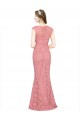 Best Sweetheart Mermaid Long Lace Prom Dress with Wide Straps