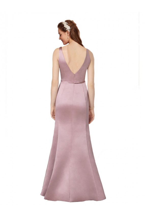 Best Sexy Satin Prom Dress with Side Cutouts