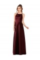Best Sleek Satin Prom Dress with Pockets