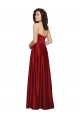 Best Strapless Satin Prom Dress with Beaded Pocket and Soft Pleating