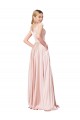 Best A-Line Off the Shoulder Sweetheart Satin Prom Dress