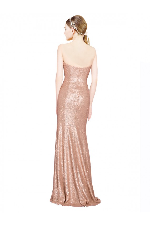 Best Sweetheart Full Length Long Sequin Prom Dress