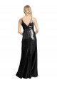Best Full Length A-Line Sequin Prom Dress with Spaghetti Straps V-Neckline