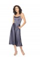 Best Midi Length Silky Satin Cocktail Prom Dress / Homecoming Dress with Open Tied Back