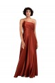 Best Sophisticated One Shoulder Silky Satin Prom Dress with Full Skirt