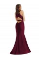 Best Plunge Neckline Cutout Low Back Silky Satin Mermaid Prom Dress