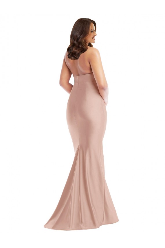 Best Criss Cross Halter Open Back Silky Satin Mermaid Prom Dress