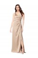 Best Silky Satin Prom Dress with Draped Surplice Bodice