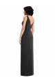 Best Draped Wrap Maxi Spandex Prom Dress with Front Slit