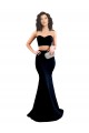 Best Two Piece High Neck Crepe Prom Dress