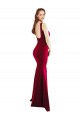 Best Square Neckline and Backline Fitted Crepe Prom Dress