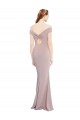 Best Knotted Off the Shoulder Crepe Prom Dress with Cut-Out Back