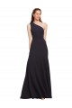 Best Fit and Flare Crepe Prom Dress with One Shoulder