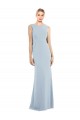 Best Draped Backless Crepe Prom Dress with Pockets