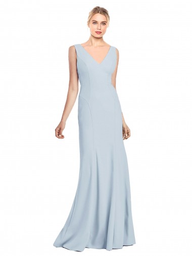 Best Sleeveless Seamed Bodice Trumpet Prom Dress