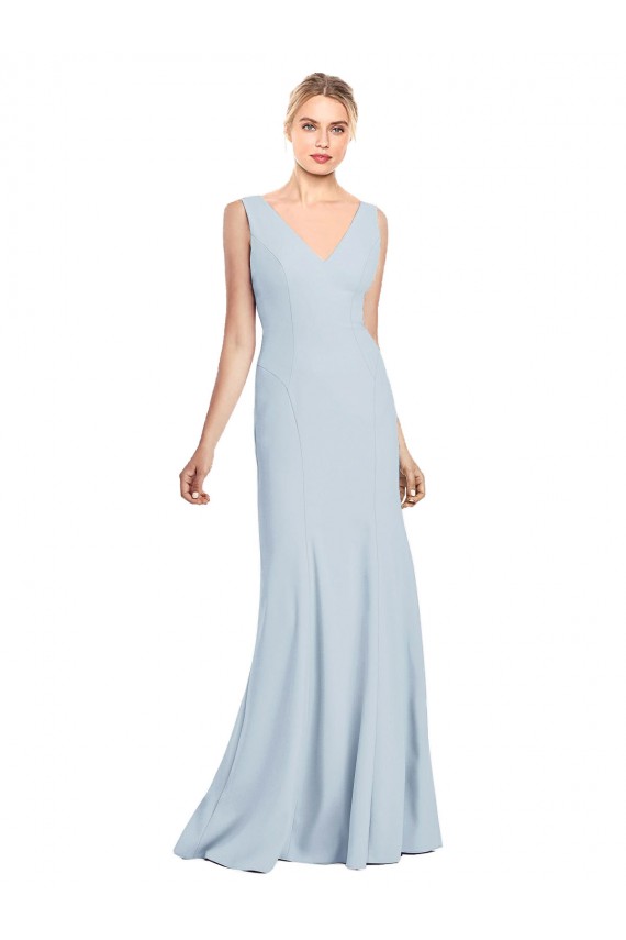 Best Sleeveless Seamed Bodice Trumpet Prom Dress