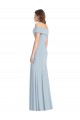 Best Cuffed Off the Shoulder Long Trumpet Prom Dress
