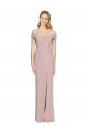 Best Off the Shoulder Criss Cross Back Trumpet Prom Dress