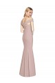 Best Off the Shoulder Criss Cross Back Trumpet Prom Dress