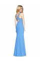 Best Flattering Trumpet Long Sleeveless Prom Dress with Open Back