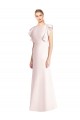 Best Ruffle Cap Sleeves Open Back Trumpet Prom Dress