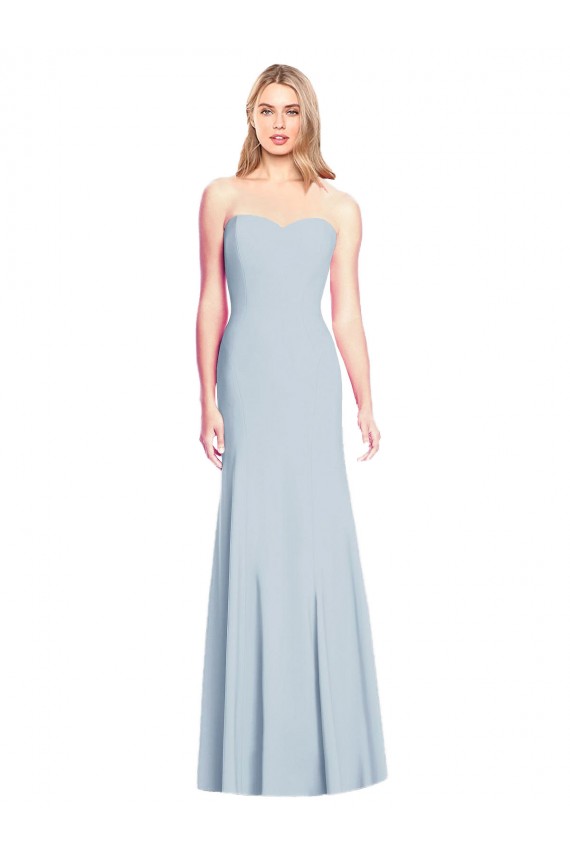 Best Sweetheart Strapless Flared Skirt Maxi Prom Dress