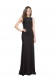 Best Sleeveless Bateau Neckline Crepe Prom Dress with Twist Back