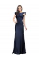 Best Sleeveless Crepe Prom Dress with Cascading Ruffle and Keyhole Back