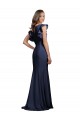 Best Sleeveless Crepe Prom Dress with Cascading Ruffle and Keyhole Back