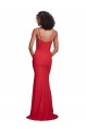 Best Spaghetti Strap Slip Neckline Crepe Prom Dress