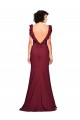 Best Crepe Slip Prom Dress with Ruffled Straps