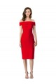 Best Off the Shoulder Square Neck Cocktail Prom Dress / Homecoming Dress