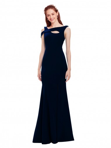 Best Sleeveless Crepe Mermaid Prom Dress with Side Slit