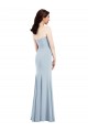 Best Strapless Notch Crepe Prom Dress with Front Slit