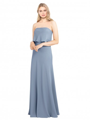 Best High Neck Sheath Sleeveless Stretch Crepe Prom Dress