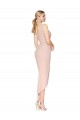 Best Short Knee Length Crepe Cocktail Dress / Prom Dress
