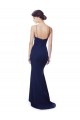 Best Deep V-Neck Spaghetti Straps Mermaid Crepe Prom Dress