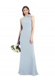 Best Halter Bow Neck Open Back Soft Full Length Trumpet Prom Dress