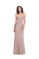 Best Strapless Princess Line Crepe Mermaid Prom Dress