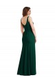 Best Square Neck Trumpet Maxi Prom Dress with Front Slit