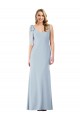 Best V-Back Bow Shoulder Trumpet Prom Dress