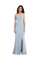 Best Flattering Trumpet Maxi Crepe Prom Dress with Front Slit